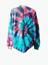 Men's Crew sweater/ Big Blue Swirl