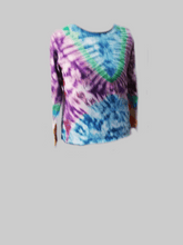 Women's Long-sleeve Tee/ Purple divide