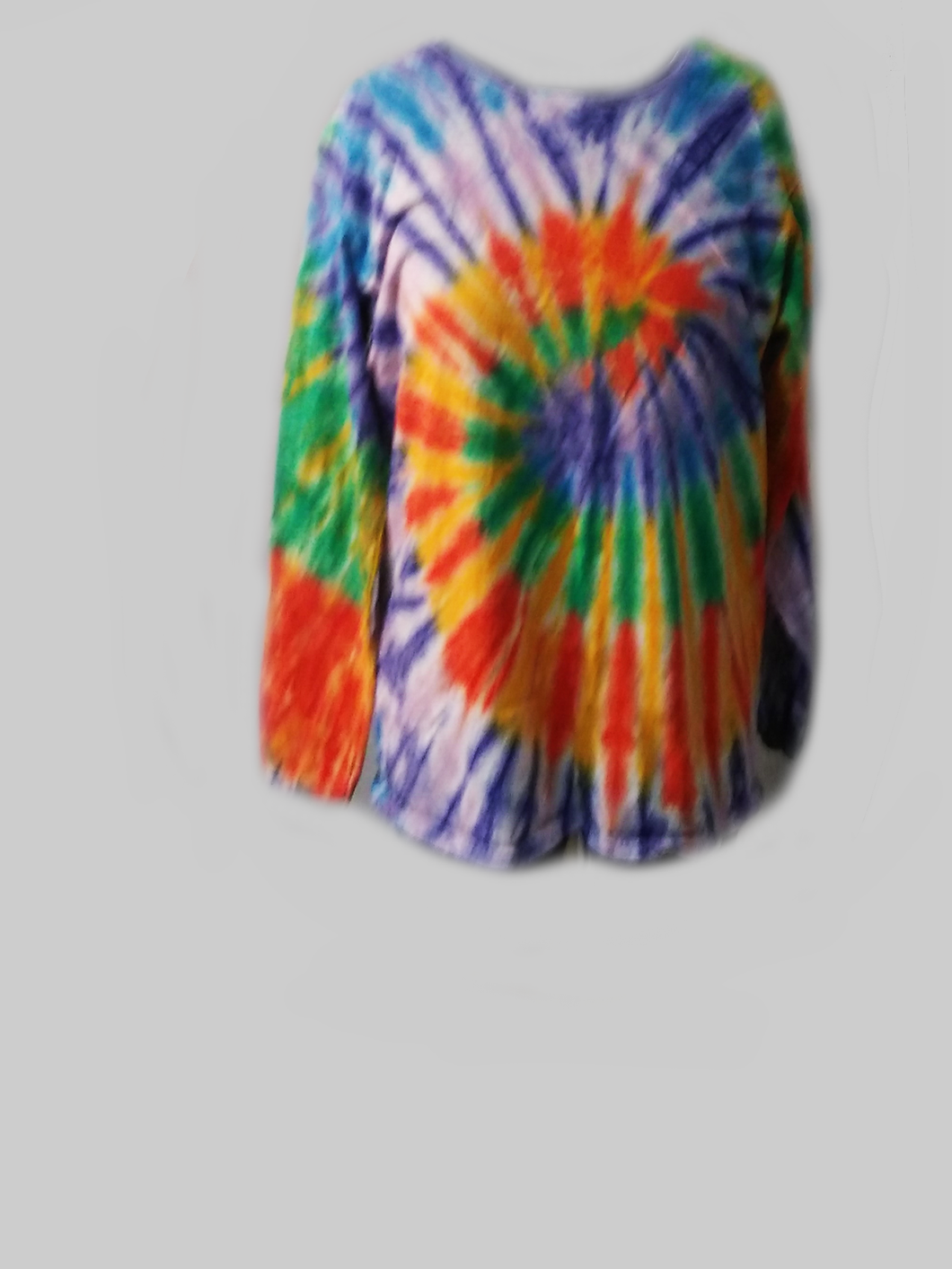 Women's Long-sleeved Top/Rainbow Swirl #1