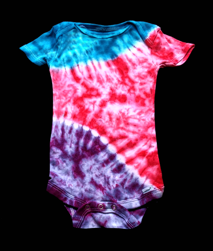short sleeve Tie dye Onesie/transition