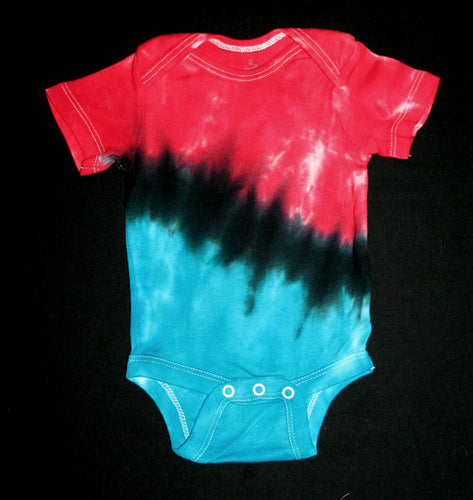 Short-Sleeve Tie dye Onesie/half&half