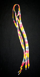 Round or regular Tie dye cotton shoe laces
